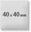 40x40mm chapa