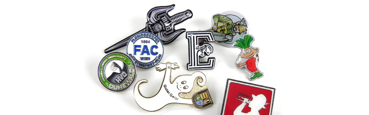 Pins e insignias de metal