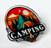 Ejemplo de pin acrílico