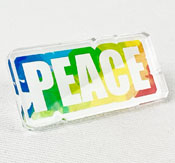 Ejemplo de pin acrílico