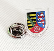 Ejemplo de pin acrílico