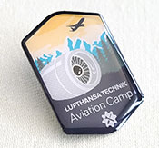 Ejemplo de pin impreso en offset