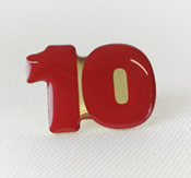 Ejemplo de pin serigrafiado