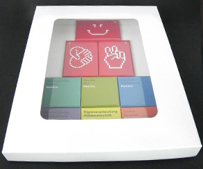 9 chapas angular en caja con ventana transparente